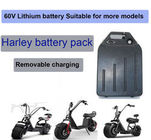 Paket Baterai Lithium Ion 60V 12Ah Untuk Sepeda Motor Skuter Harley